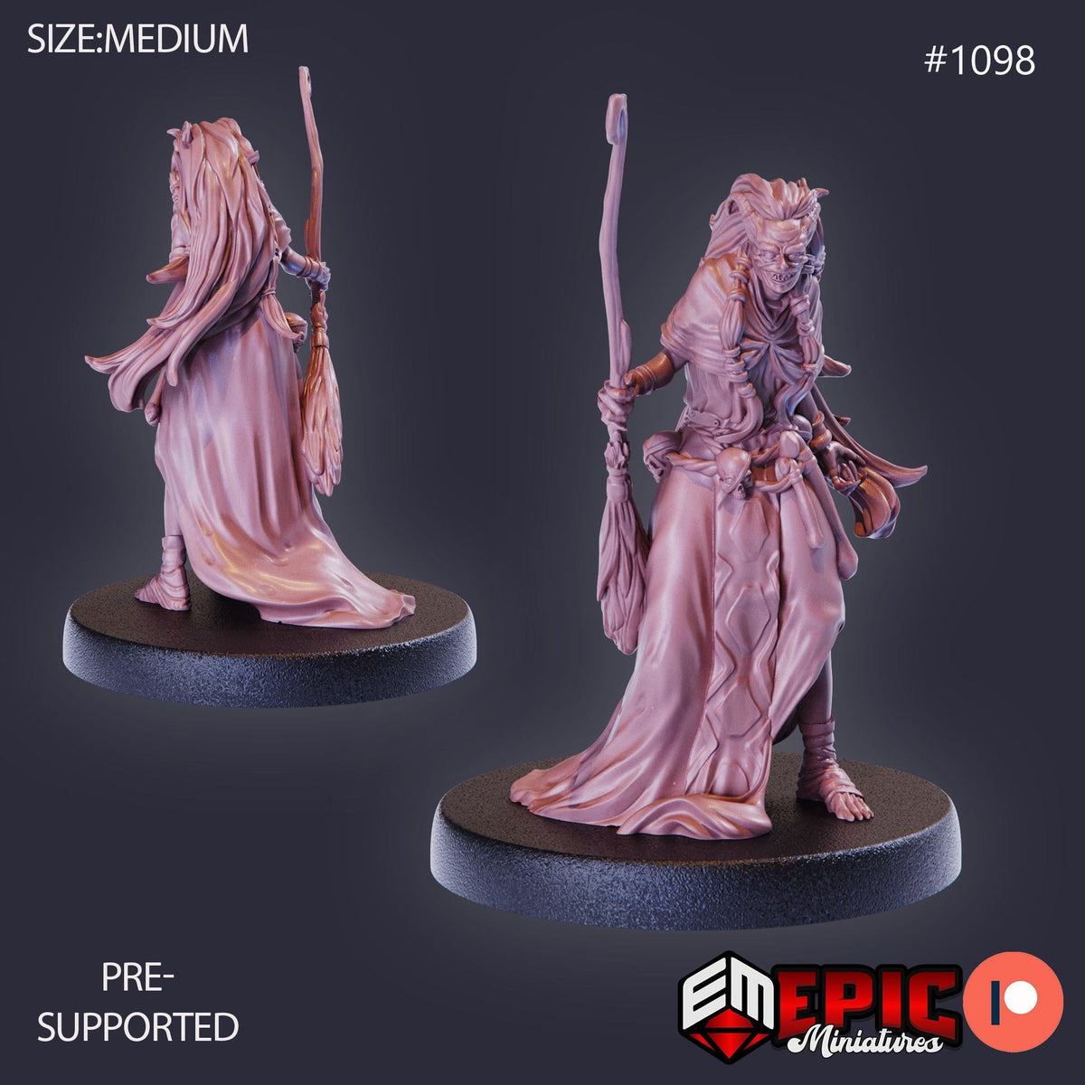 Night Hag Option #1098 front DND miniature Hour of Demons 16k resin
