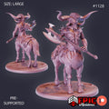 Demonic Centaur Option #1128 front DND miniature Hour of Demons 16k resin