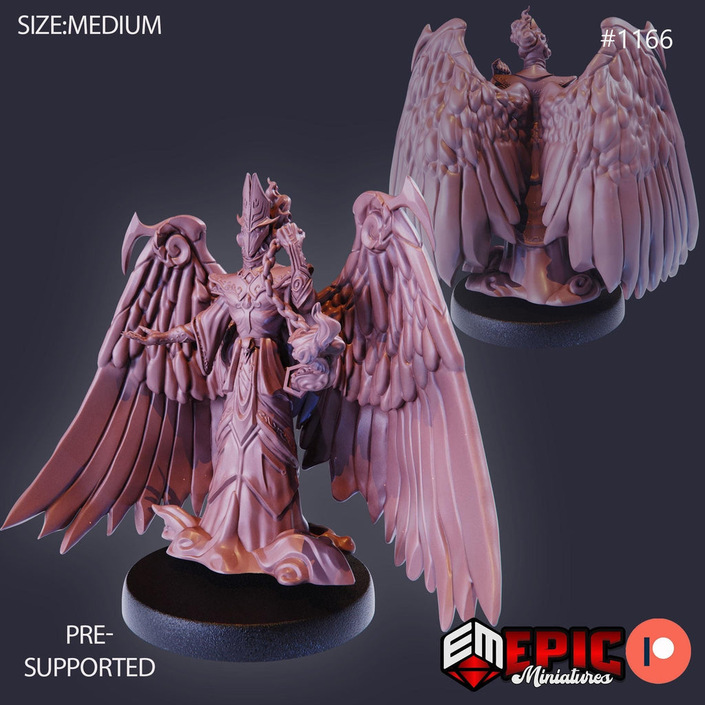 Dominion Angel Option #1166 front DND miniature Sky Dominion 16k resin