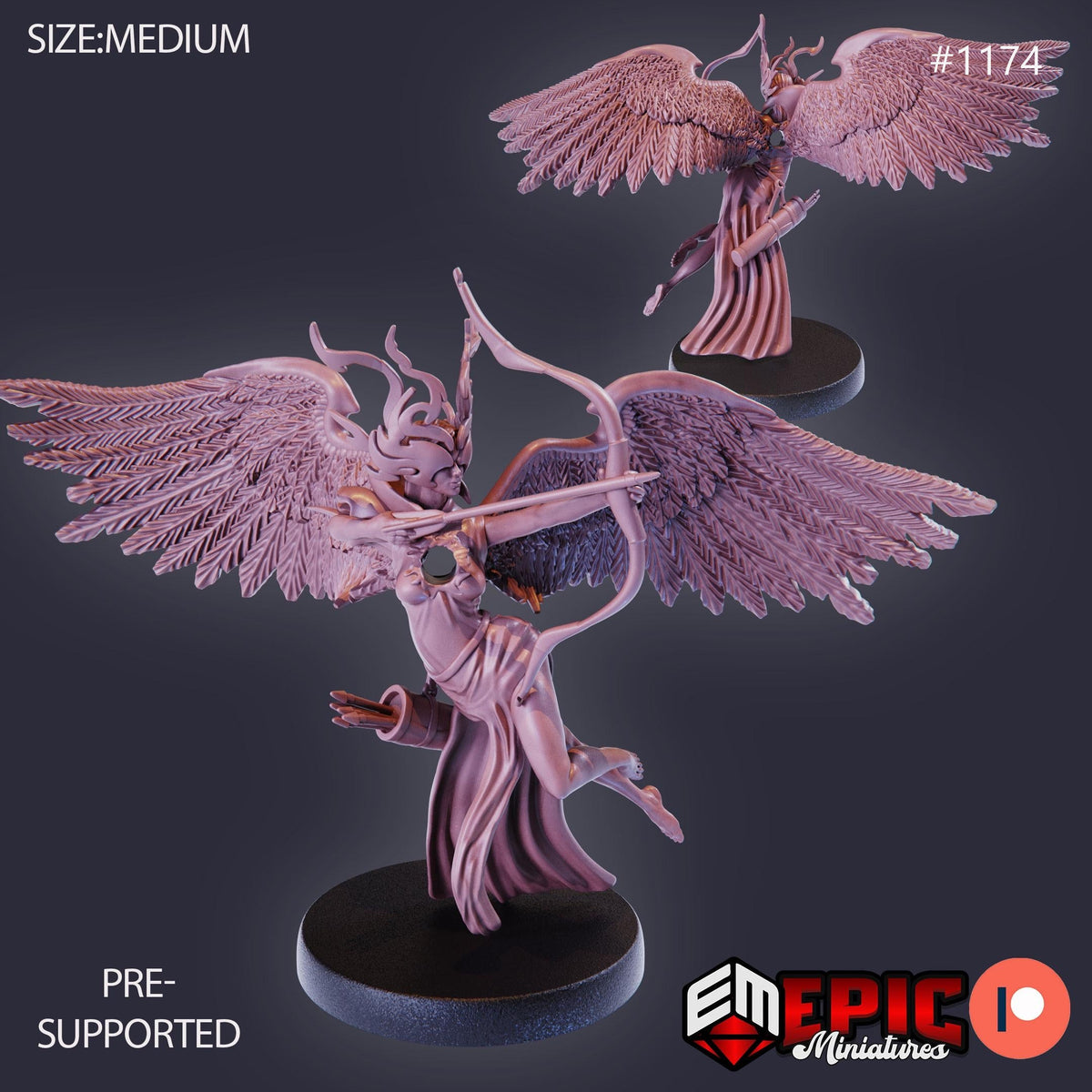 Heartless Angel Option #1174 front DND miniature Sky Dominion 16k resin
