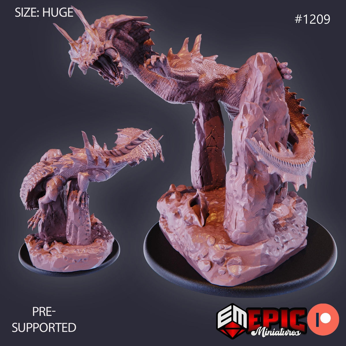 Ocean Terror Option #1209 front DND miniature Underwater Mayhem 16k resin