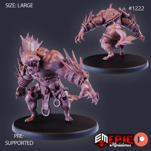 Abyss Hulk Option #1222 front DND miniature Underwater Mayhem 16k resin