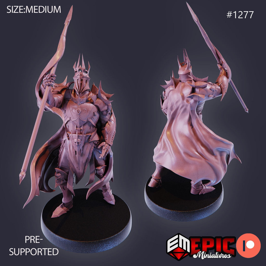 Dark Lord Option #1277 front DND miniature Green Siege 16k resin