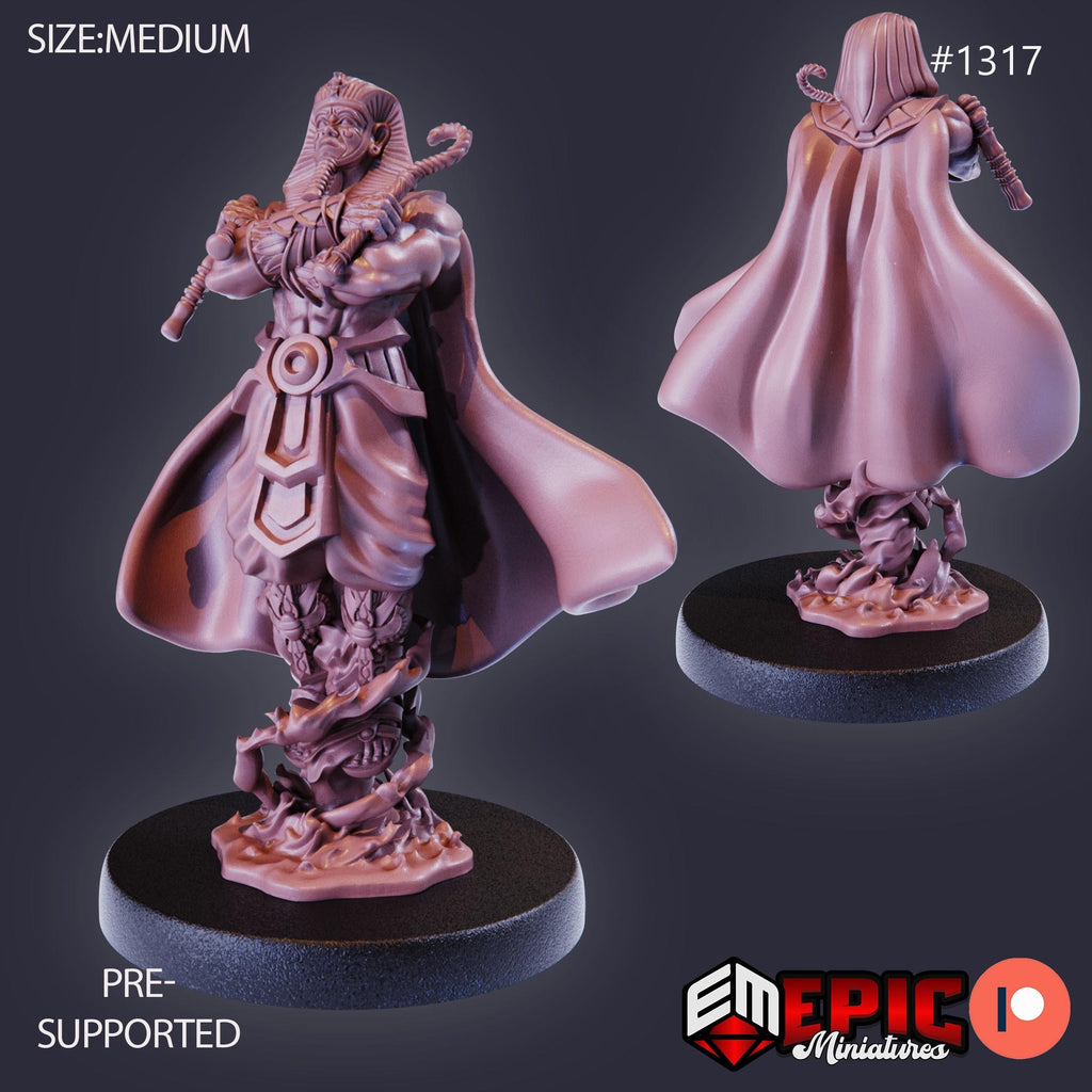 Great Pharaoh Option #1317 front DND miniature Sands of Destiny 16k resin