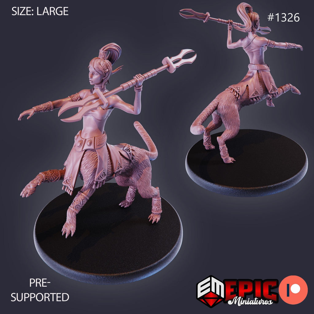 Lamia Quadruped Option #1326 front DND miniature Sands of Destiny 16k resin