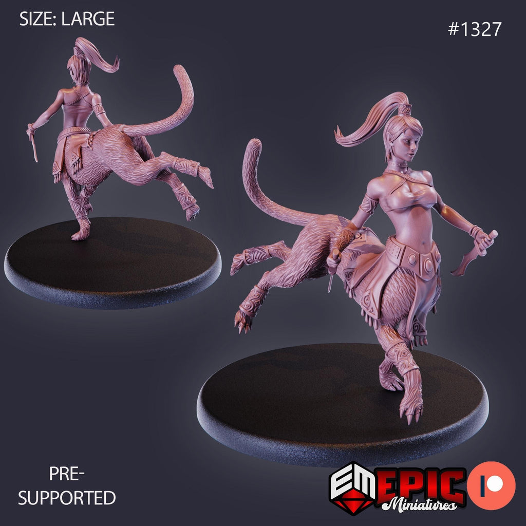 Lamia Quadruped Option #1327 front DND miniature Sands of Destiny 16k resin