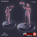 Tavern Waitress Option #1378 front DND miniature Kingdom of Secrets 16k resin