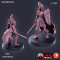 Falcon Knight Option #1385 front DND miniature Kingdom of Secrets 16k resin