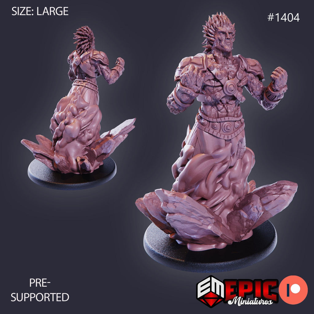 Dao Male Option #1404 front DND miniature Burning Lands 16k resin