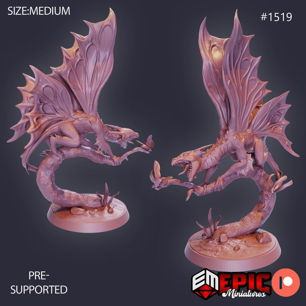 Fairy Dragon Option #1519 front DND miniature Elven Grace 16k resin