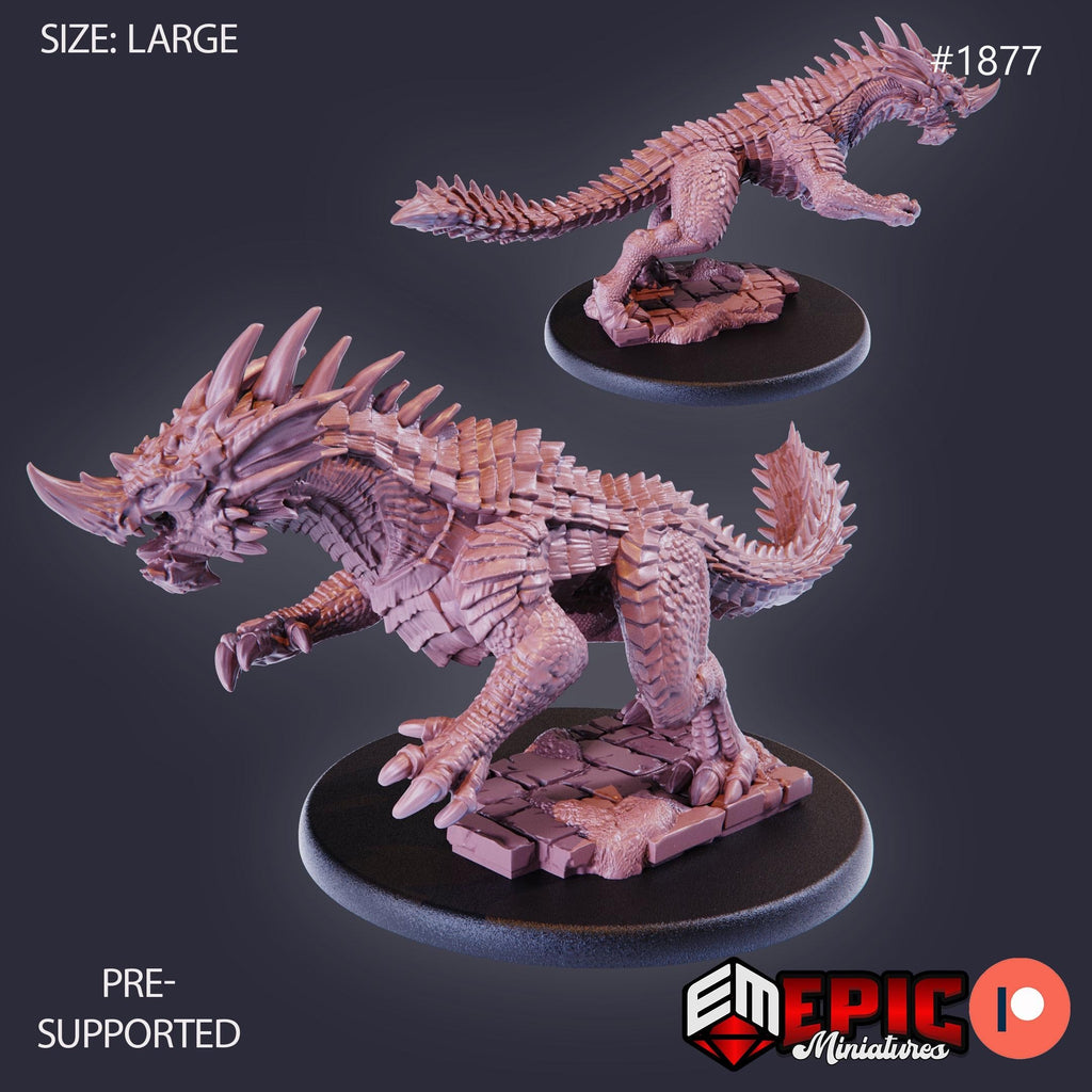 Blue Guard Drake Option #1877 front DND miniature Extra Monster Pack 16k resin