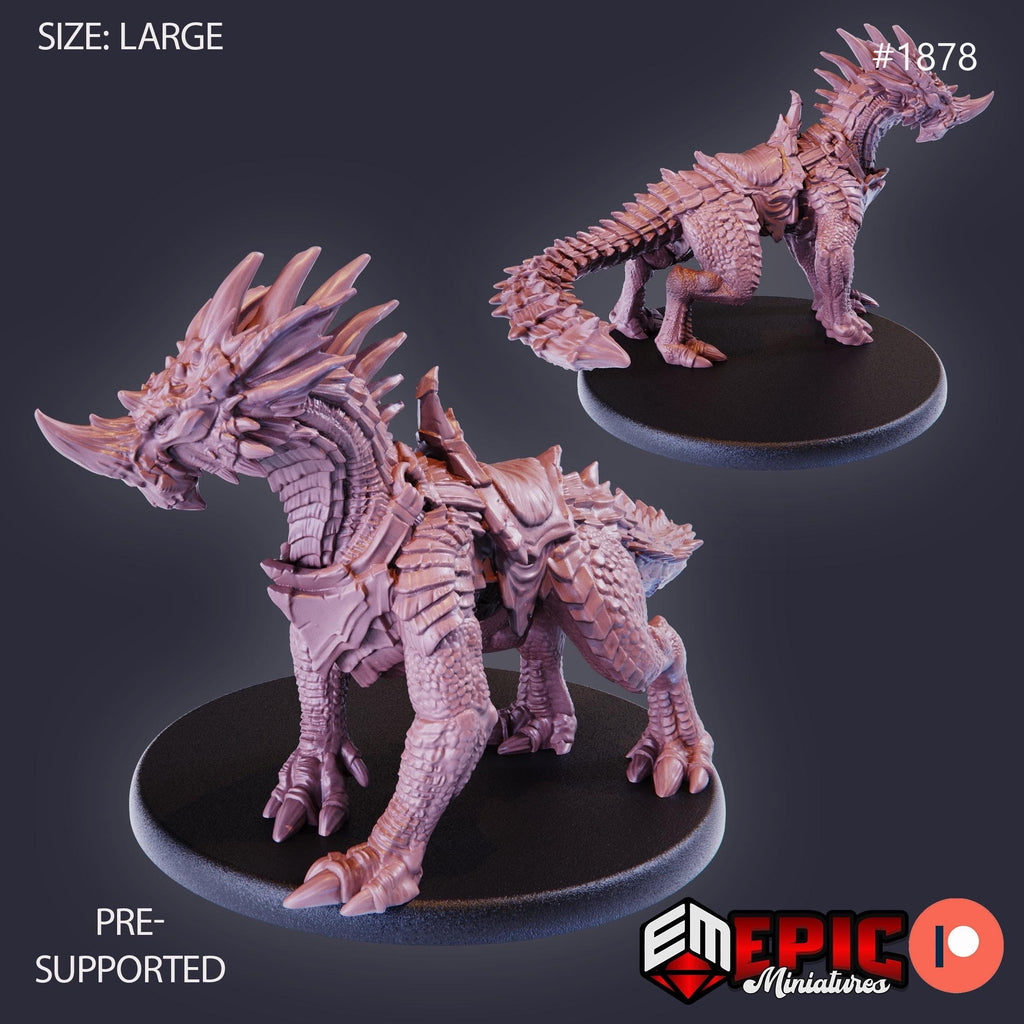 Blue Guard Drake Option #1878 front DND miniature Extra Monster Pack 16k resin