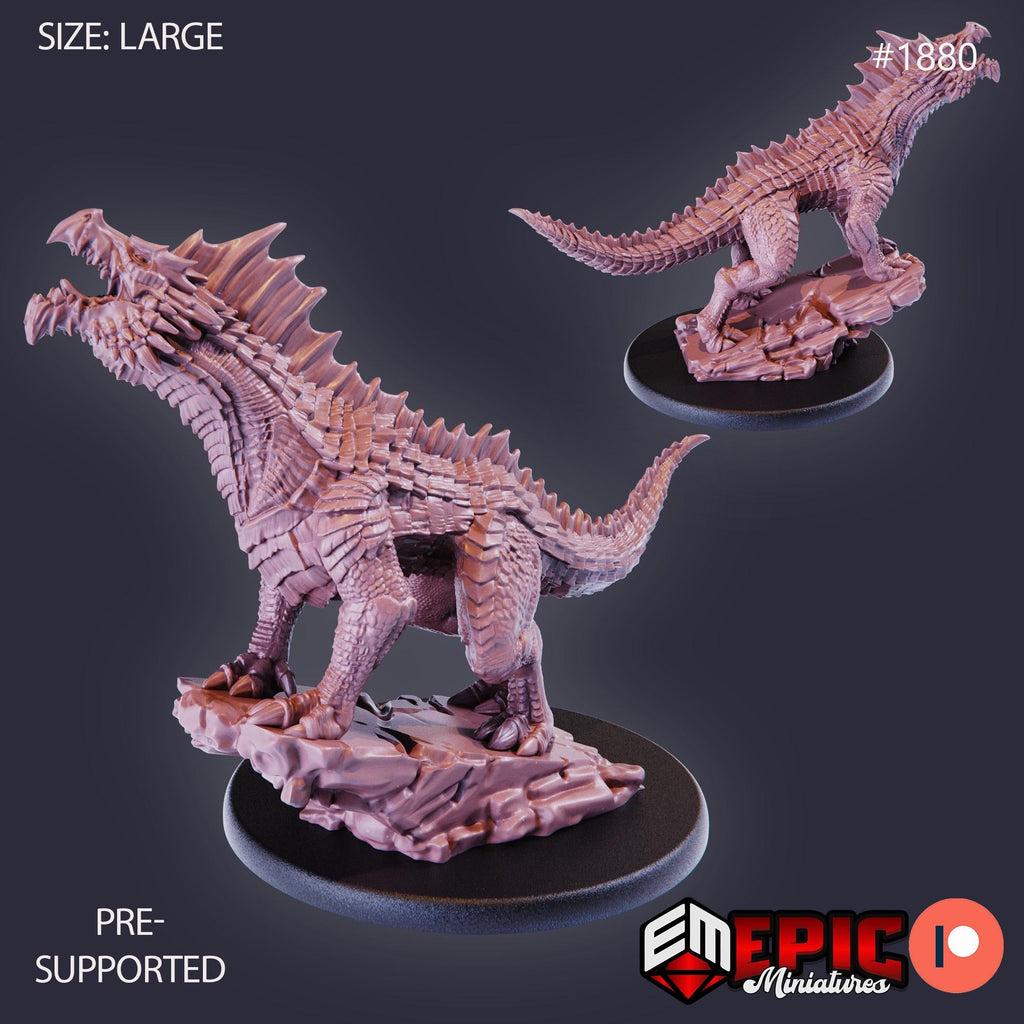 Green Guard Drake Option #1880 front DND miniature Extra Monster Pack 16k resin