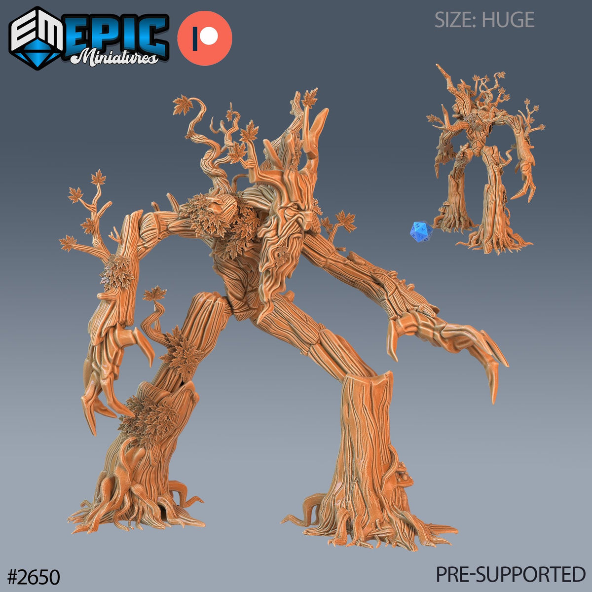 Treant Option #2650 front DND miniature Little Folk 16k resin
