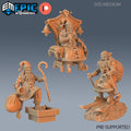 Santa Claus Set of 3 DND miniatures group photo Wild Winter Holidays