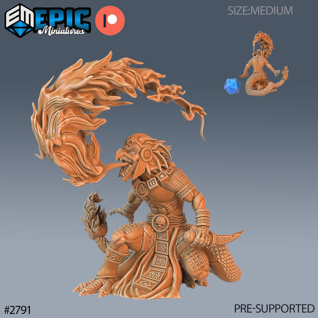 Dragon Kobold Option #2791 front DND miniature Reptiles of War 16k resin