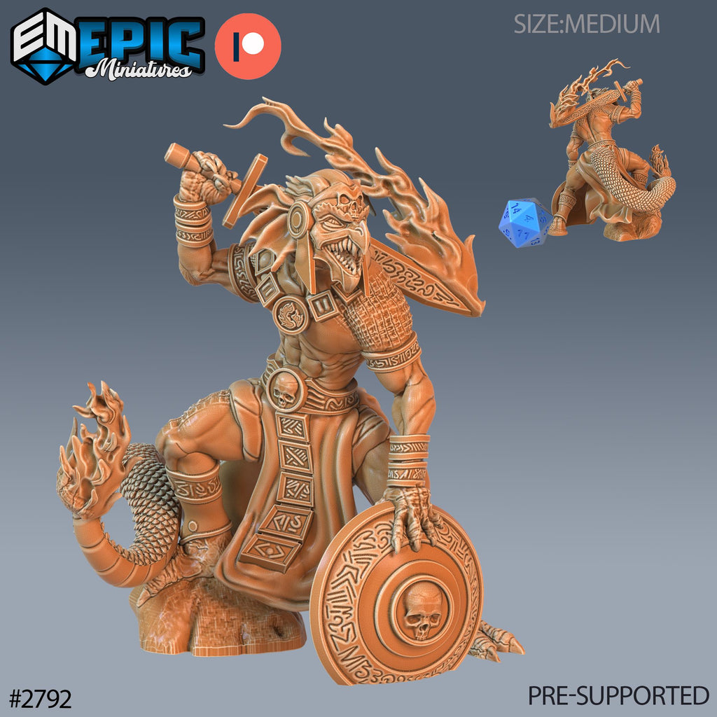 Dragon Kobold Option #2792 back DND miniature Reptiles of War 16k resin