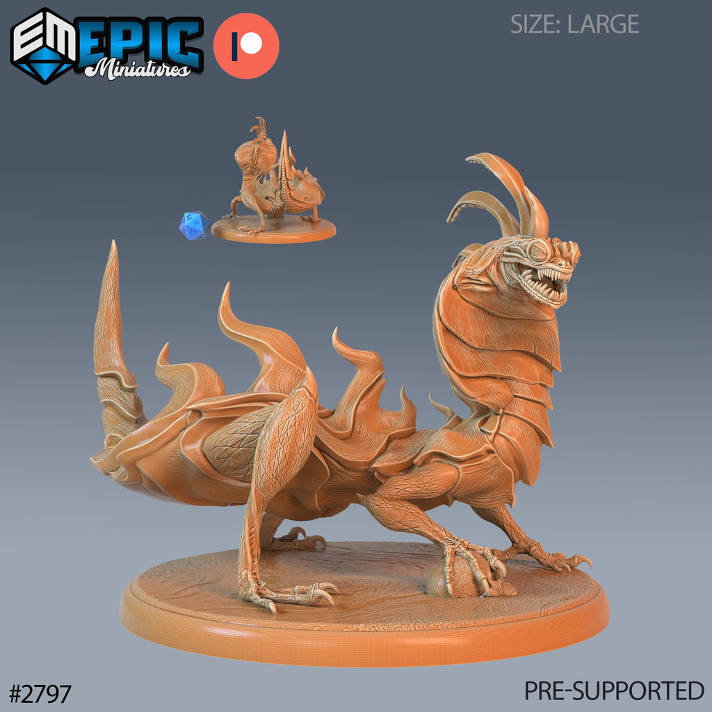 Cobra Lizard Option #2797 front DND miniature Reptiles of War 16k resin