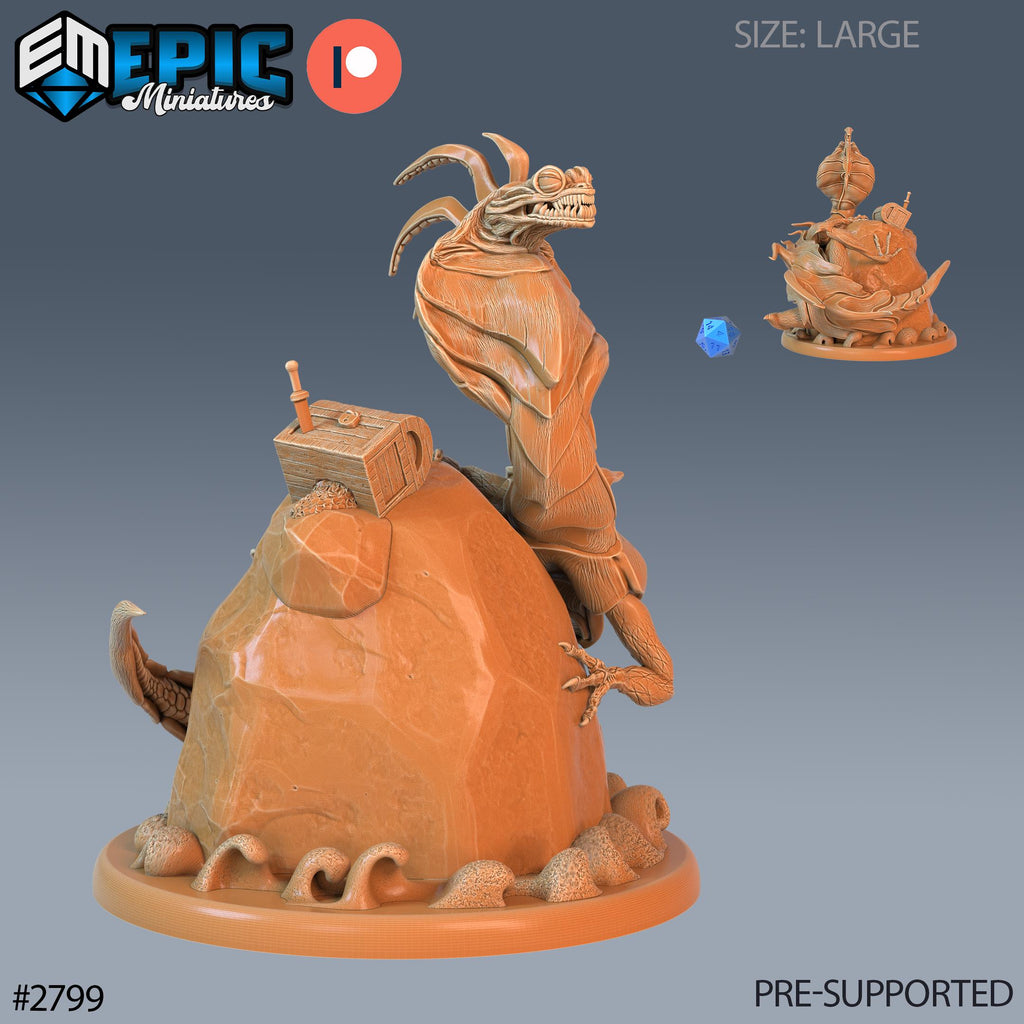 Cobra Lizard Option #2799 front DND miniature Reptiles of War 16k resin