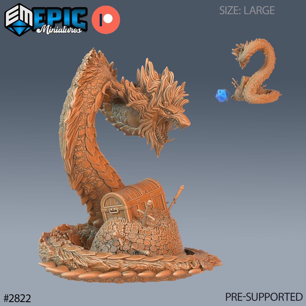 Beast Snake Option #2822 front DND miniature Reptiles of War 16k resin