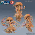 Jellyfish Mermaid Set of 3 DND miniatures group photo Aquatic Journey