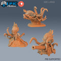 Killer Octopus Set of 3 DND miniatures group photo Aquatic Journey