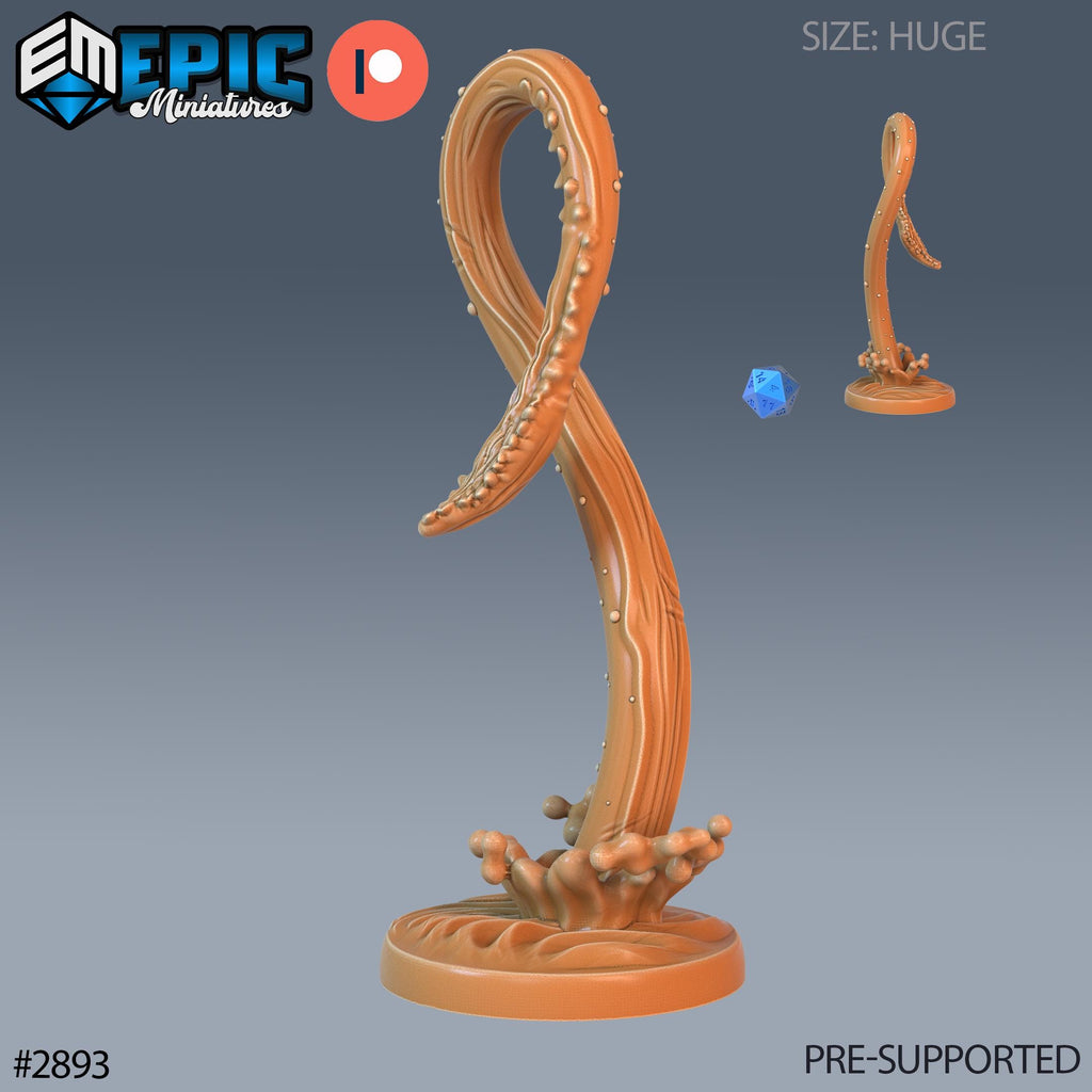 Giant Squid Option #2893 (2) front DND miniature Aquatic Journey 16k resin