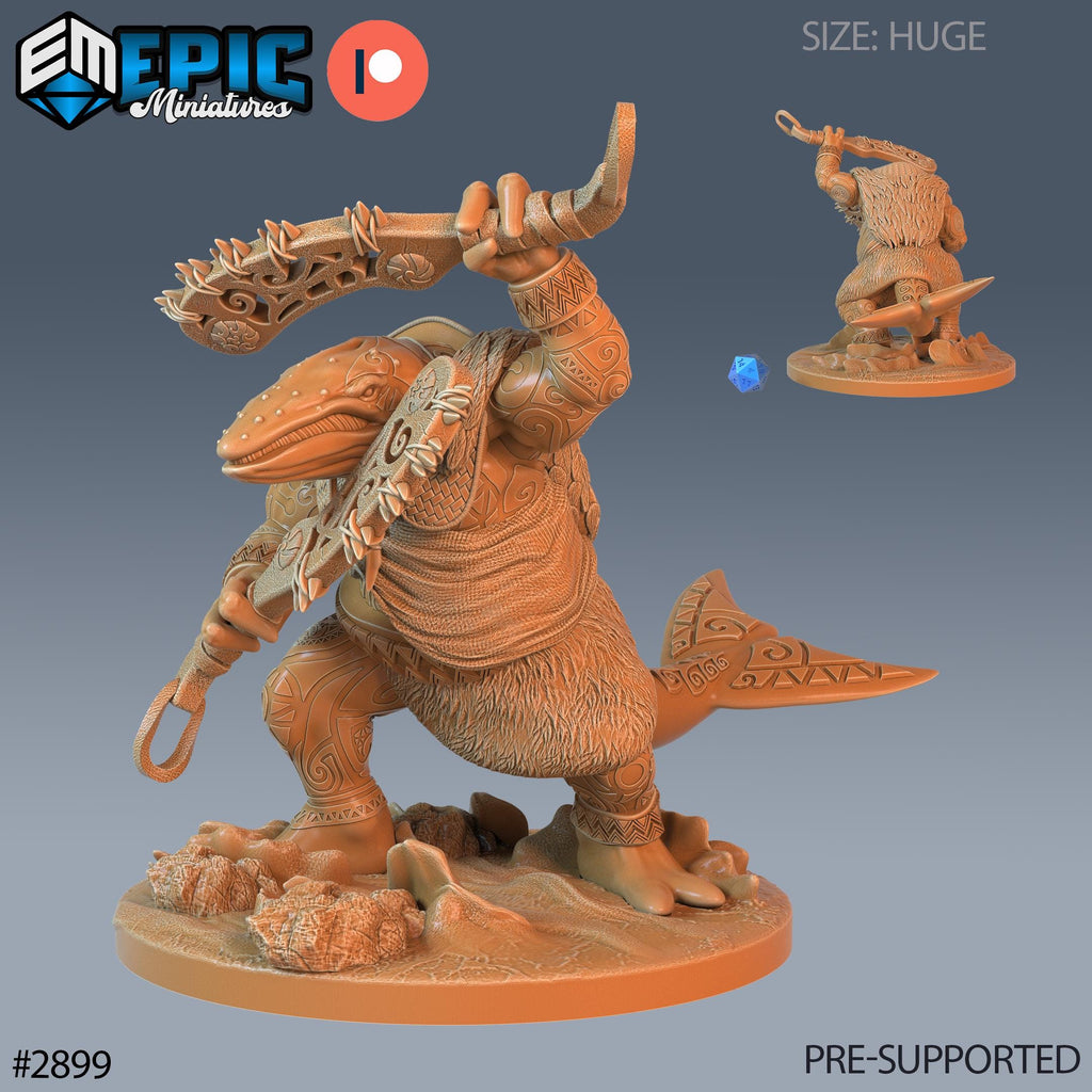 Whale Folk Option #2899 front DND miniature Aquatic Journey 16k resin