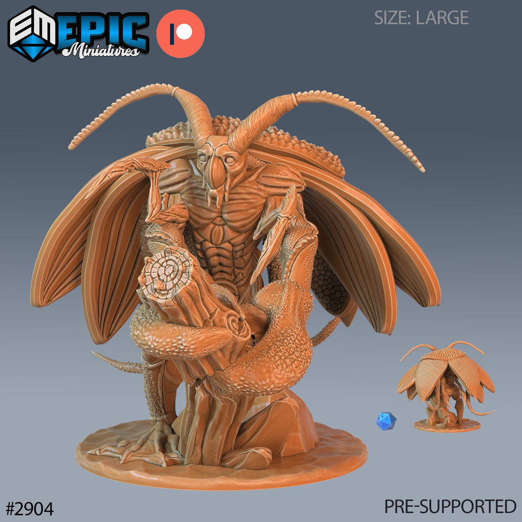 Lobster Cockroach Option #2904 front DND miniature Aquatic Journey 16k resin