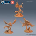 Ocean Drake Set of 3 DND miniatures group photo Aquatic Journey