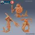 Merman Warrior Set of 3 DND miniatures group photo Aquatic Journey