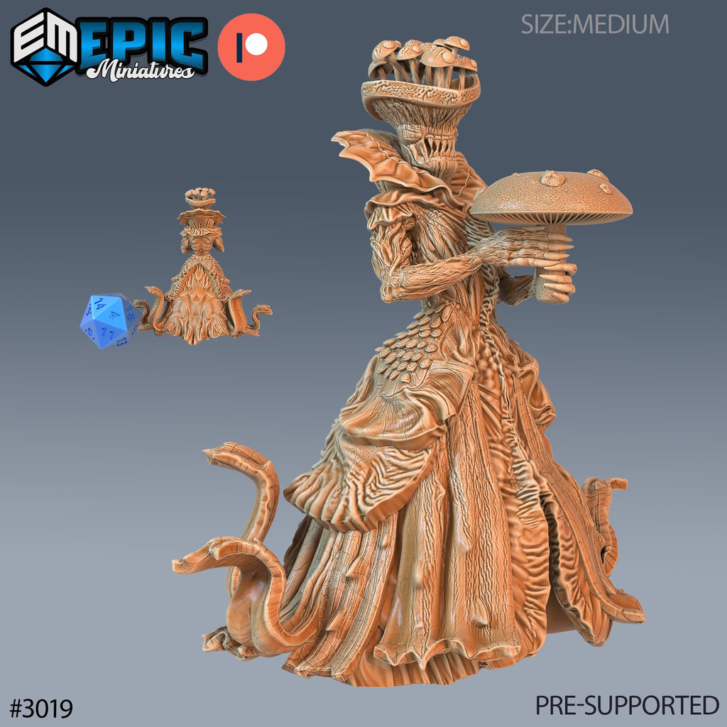 Fungus Queen Option #3019 front DND miniature Eternal Fungi 16k resin
