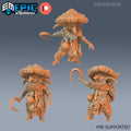 Mushroom Goblin Set of 3 DND miniatures group photo Eternal Fungi