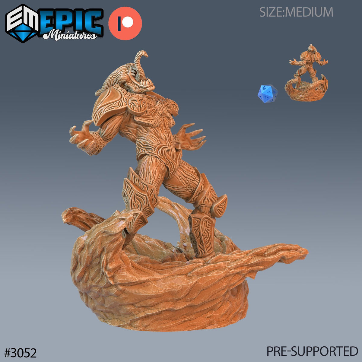 Mold Lord Option #3052 front DND miniature Eternal Fungi 16k resin