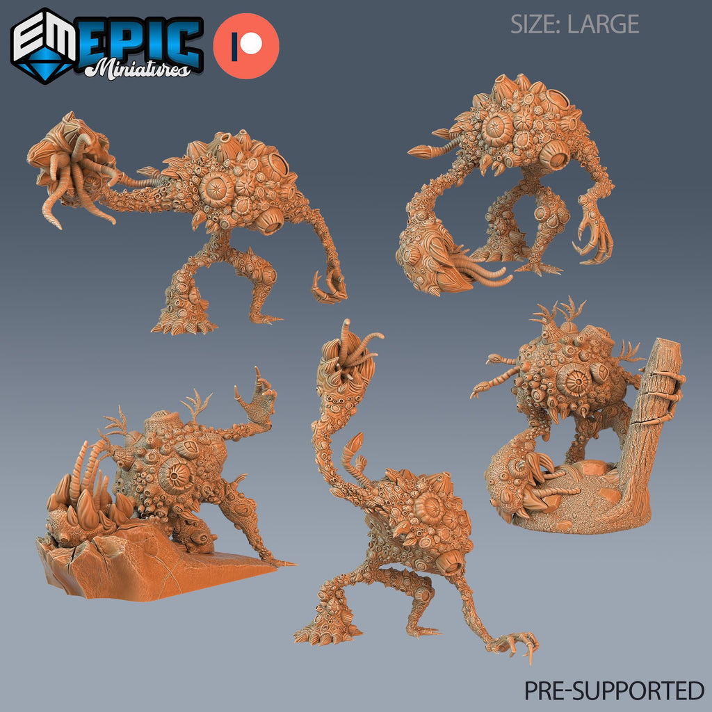 Fungus Golem Set of 5 DND miniatures group photo Eternal Fungi