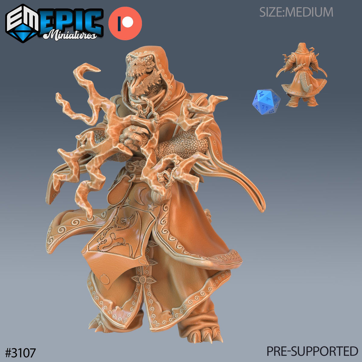 Half Dragon Sorcerer Player Character Set of 3 DND miniature Sunrise Tavern photo 6