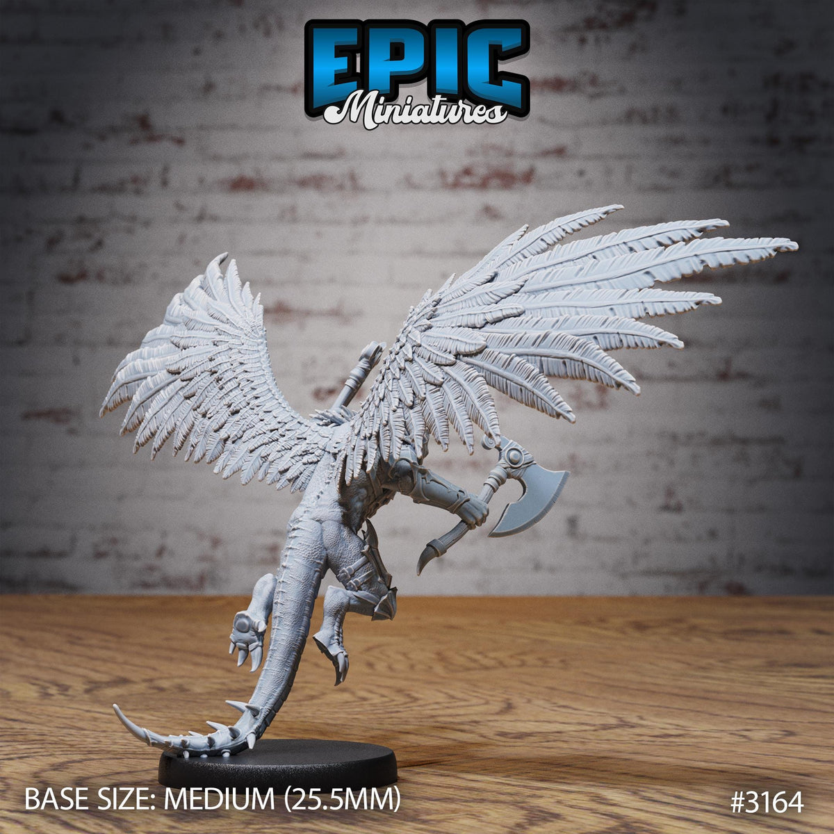 Winged Half Dragon Set of 5 DND miniature Dragons Reign photo 12