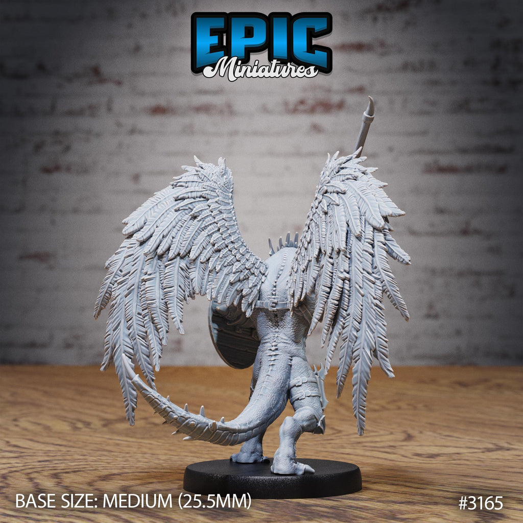 Winged Half Dragon Set of 5 DND miniature Dragons Reign photo 14