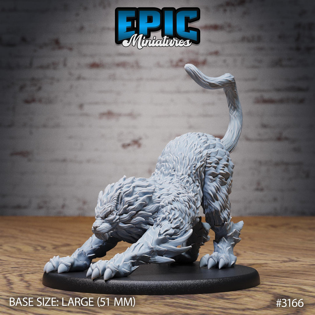Draconic Tiger Option #3166 front DND miniature Dragons Reign 16k resin
