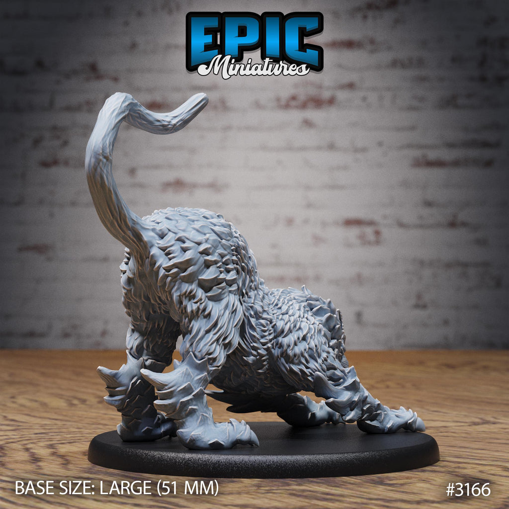 Draconic Tiger Option #3166 back DND miniature Dragons Reign 16k resin