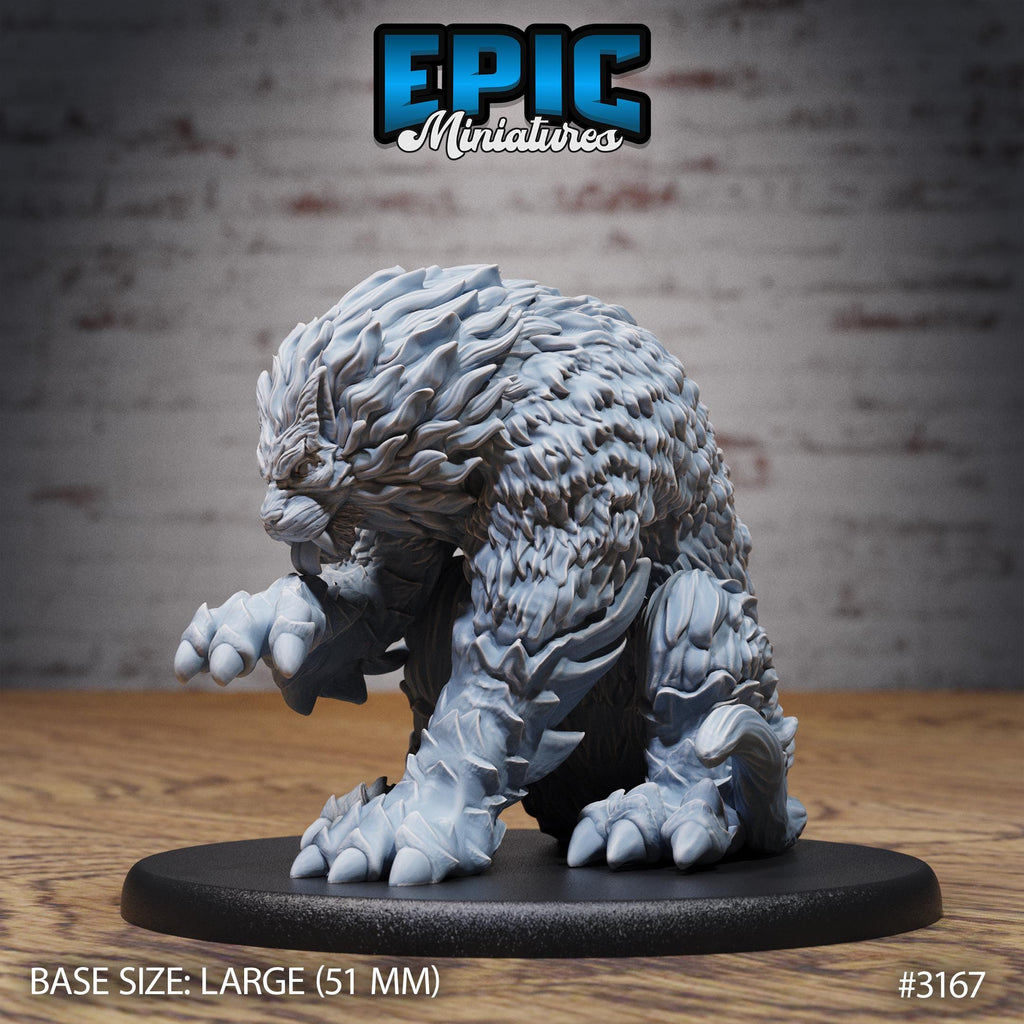 Draconic Tiger Option #3167 front DND miniature Dragons Reign 16k resin