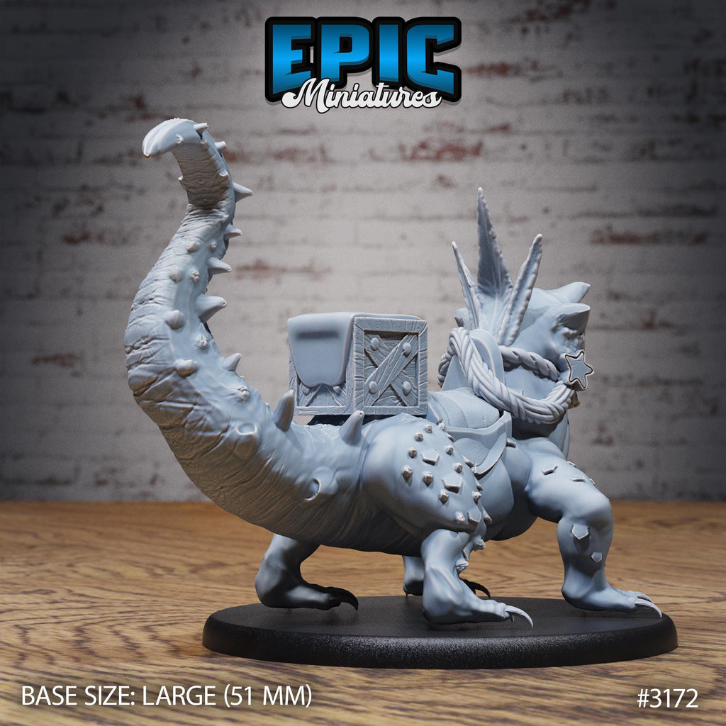 Hunters Guild Lizard Tamer Option #3172 back DND miniature Dragons Reign 16k resin