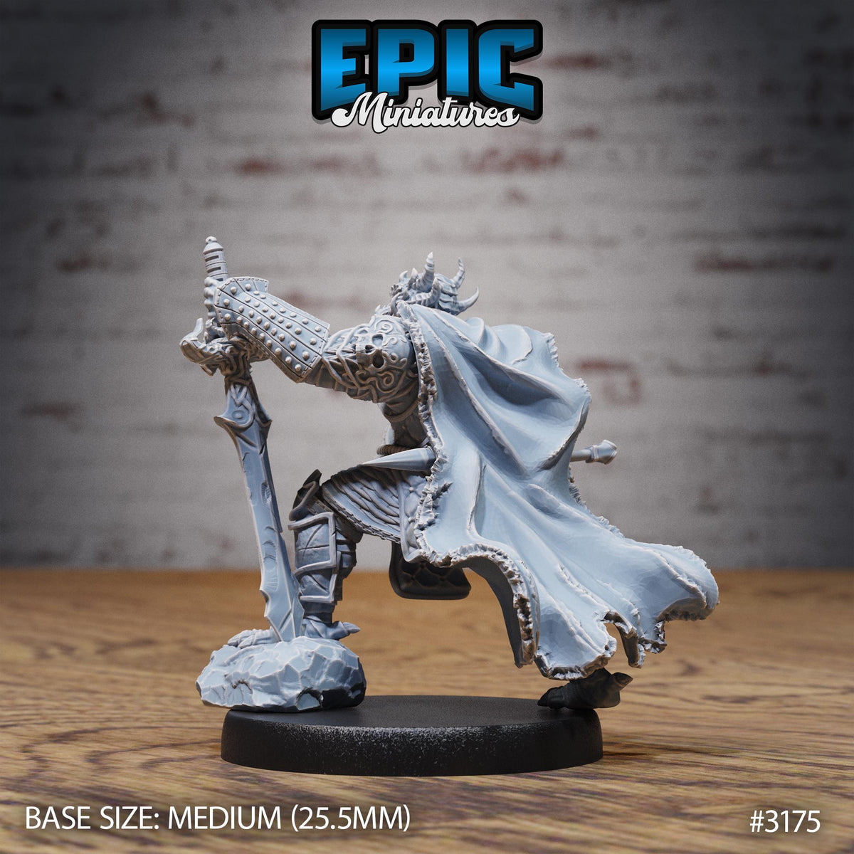 Dragonborn Warrior Option #3175 back DND miniature Dragons Reign 16k resin
