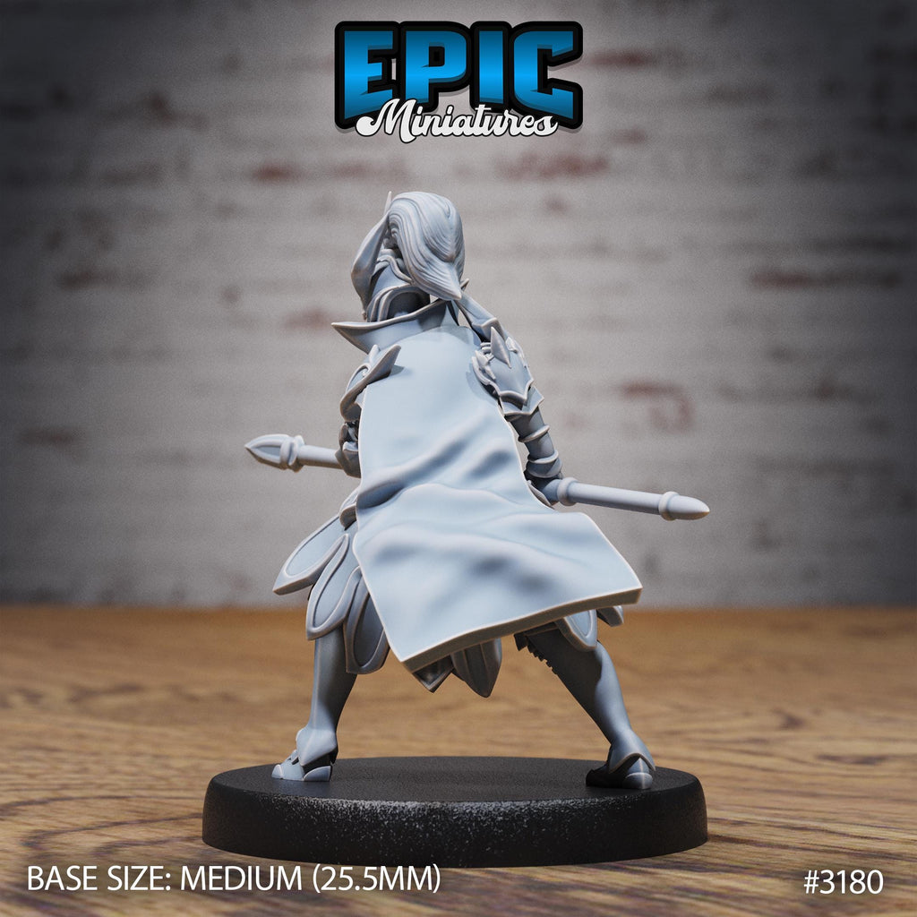 Hunters Guild Female Knight Option #3180 back DND miniature Dragons Reign 16k resin
