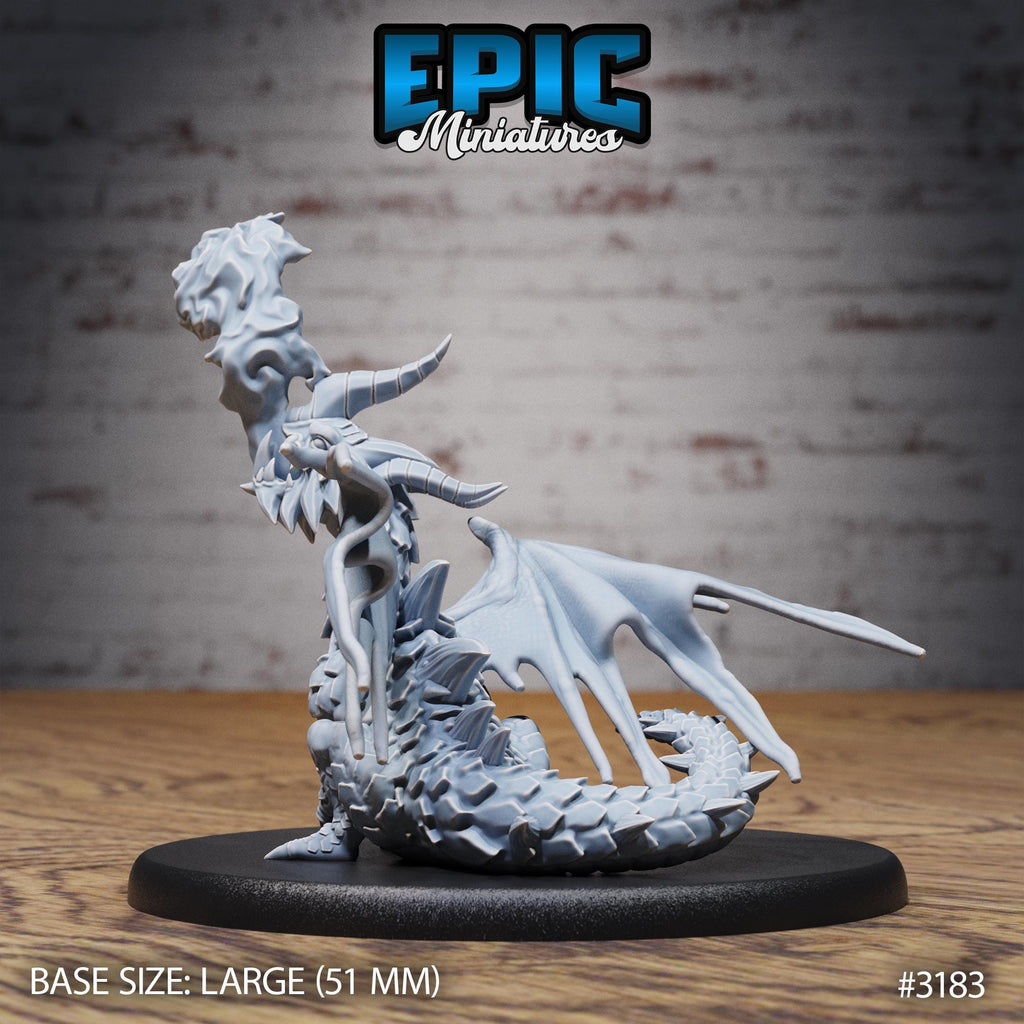 Young Horn Dragon Option #3183 back DND miniature Dragons Reign 16k resin