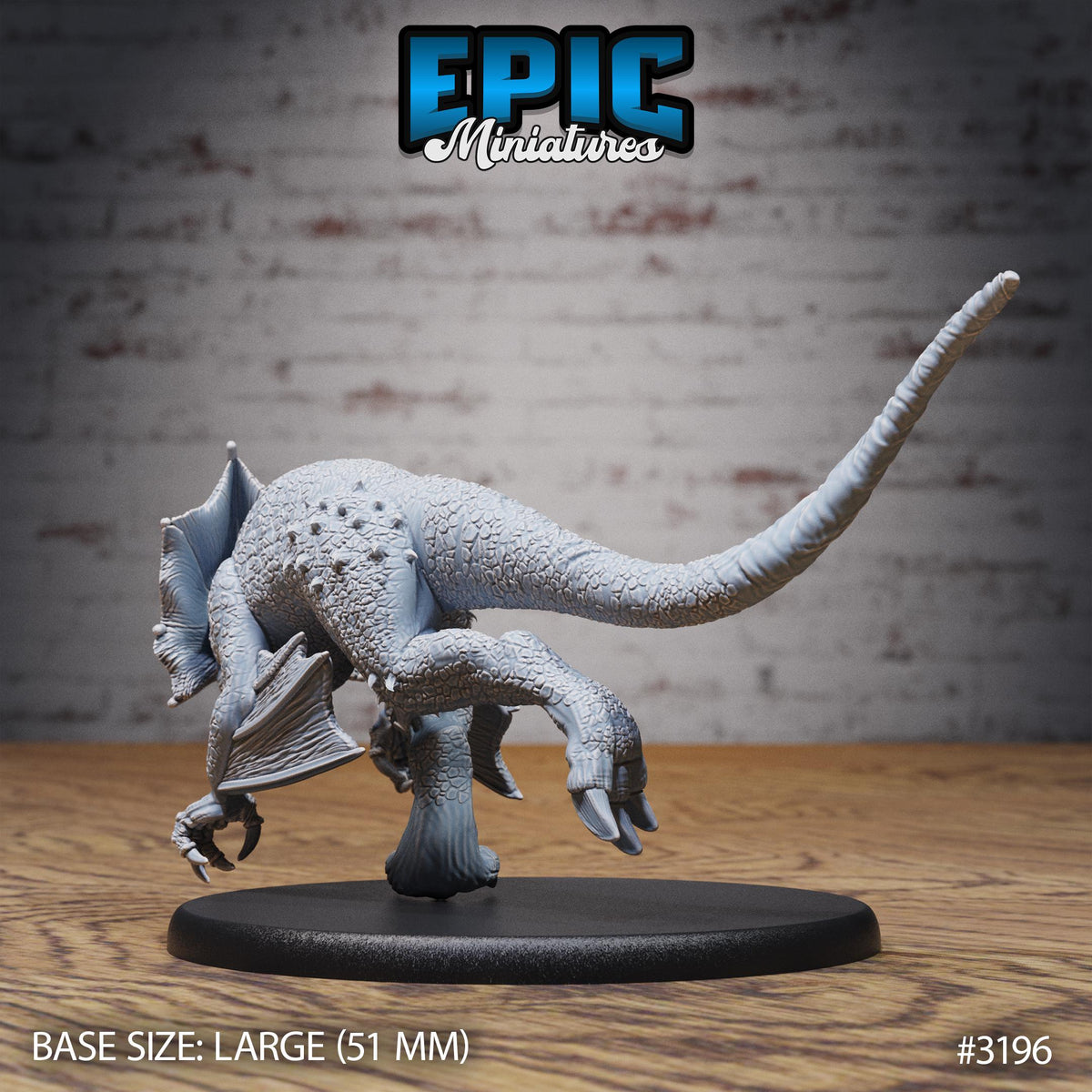 Hunters Guild Drake Knight Option #3196 back DND miniature Dragons Reign 16k resin