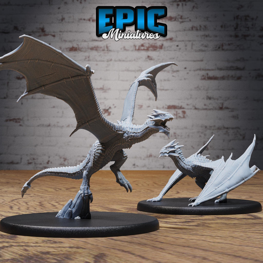 Wyvern Classic Option #3204 front DND miniature Dragons Reign 16k resin