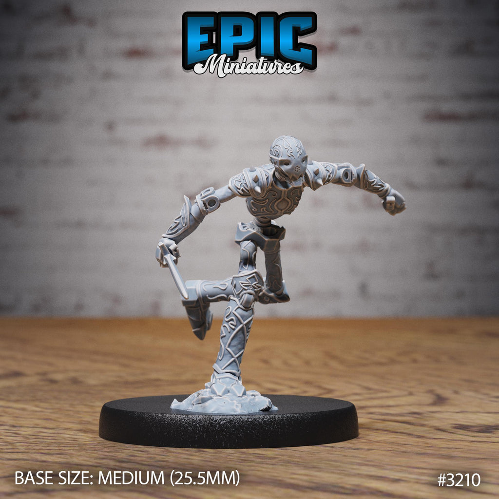 Stripped War Construct Option #3210 front DND miniature Steam Inventions 16k resin