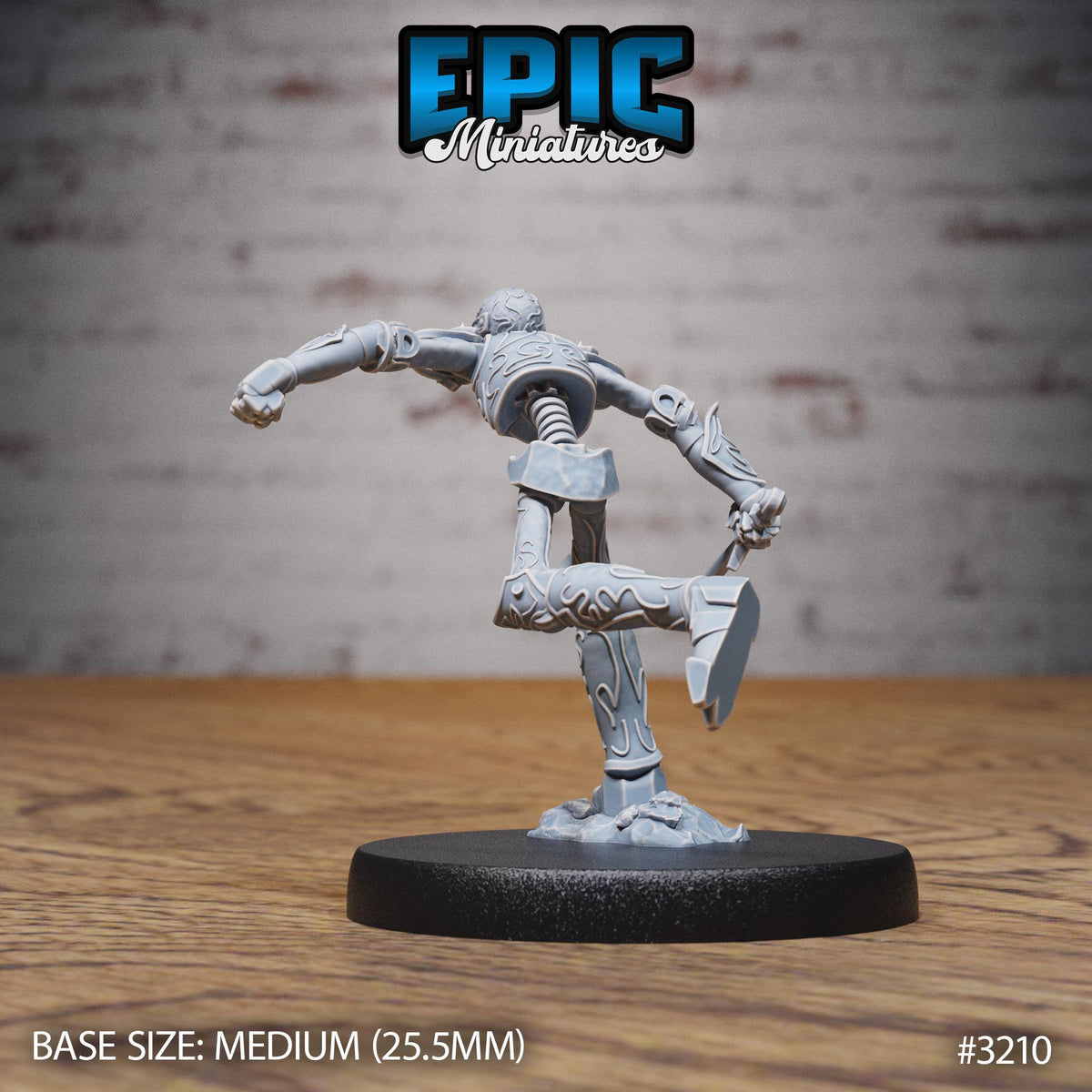 Stripped War Construct Option #3210 back DND miniature Steam Inventions 16k resin