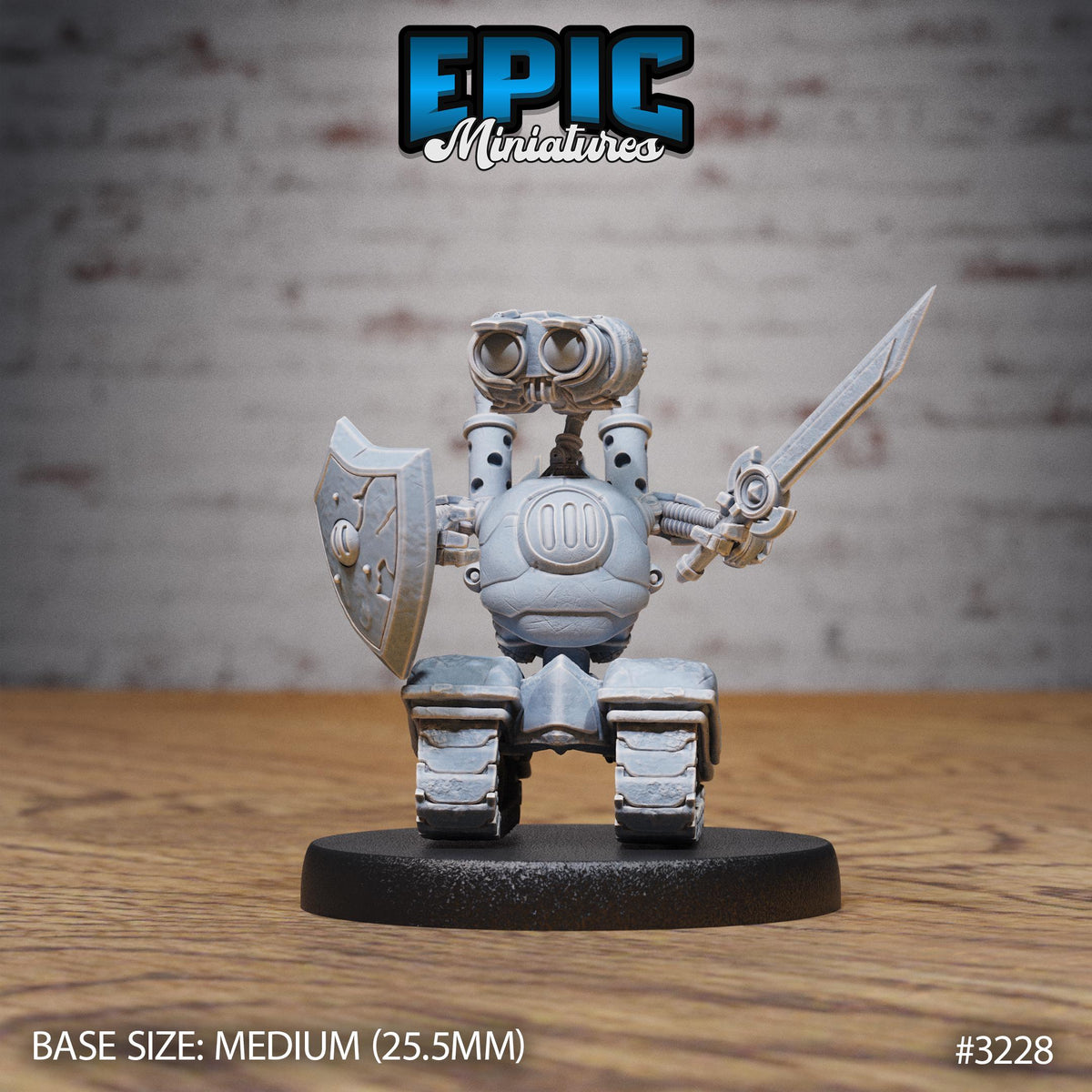 Trash Burner Automaton Option #3228 front DND miniature Steam Inventions 16k resin